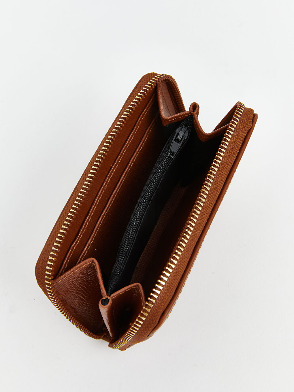 Kahverengi Süet Görünümlü Kadın Cüzdan-3