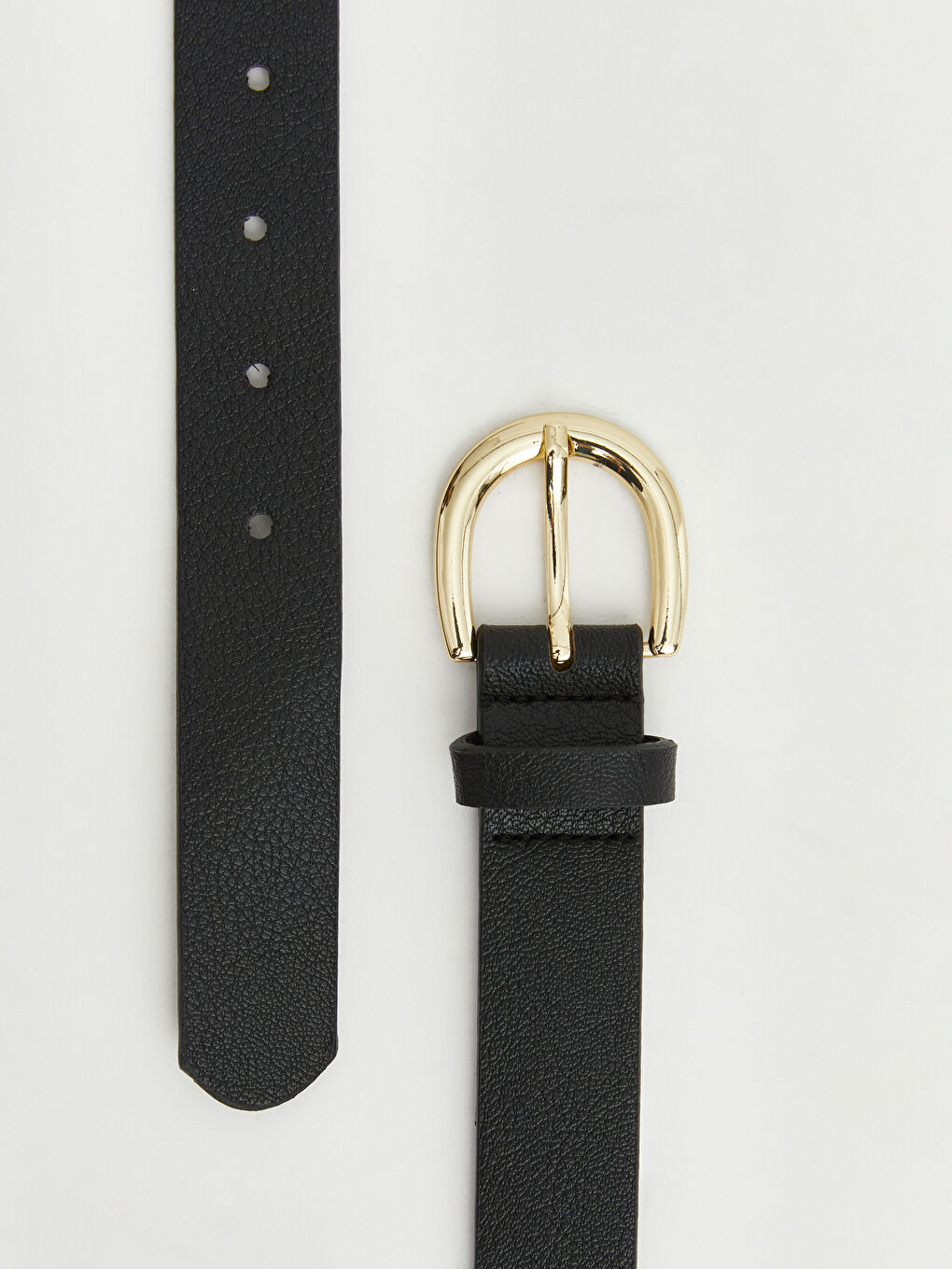 Siyah Metal Tokalı Kadın Kemer-2