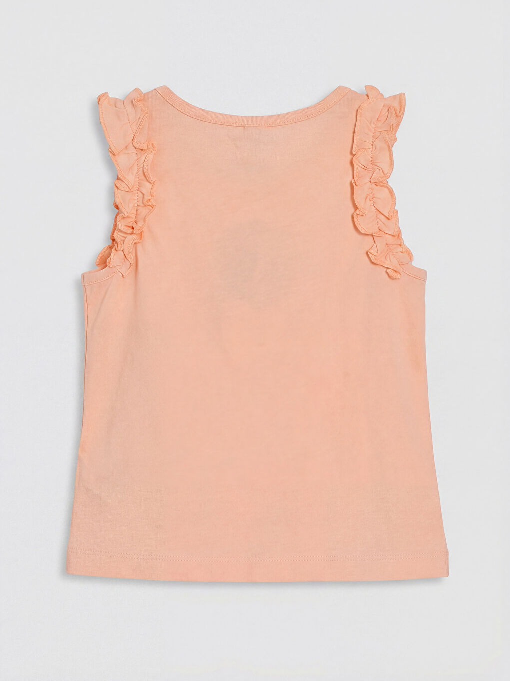 Mercan Bisiklet Yaka Nakışlı Kız Çocuk Atlet 2'li-4