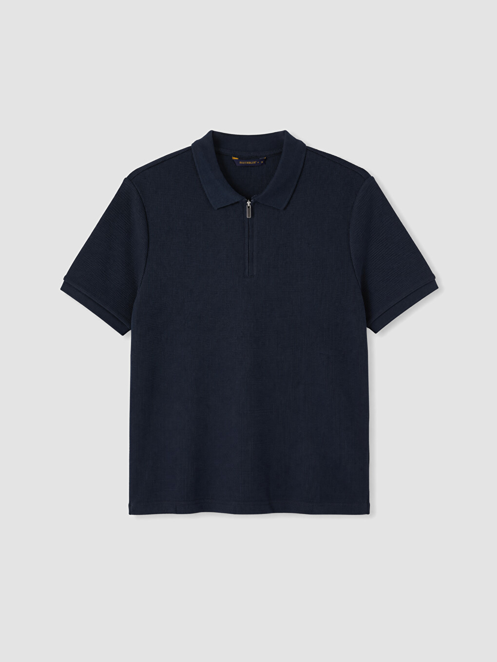 Lacivert Polo Yaka Dokulu Erkek Tişört