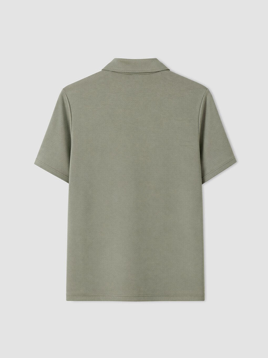 Haki Polo Yaka Erkek Tişört-1