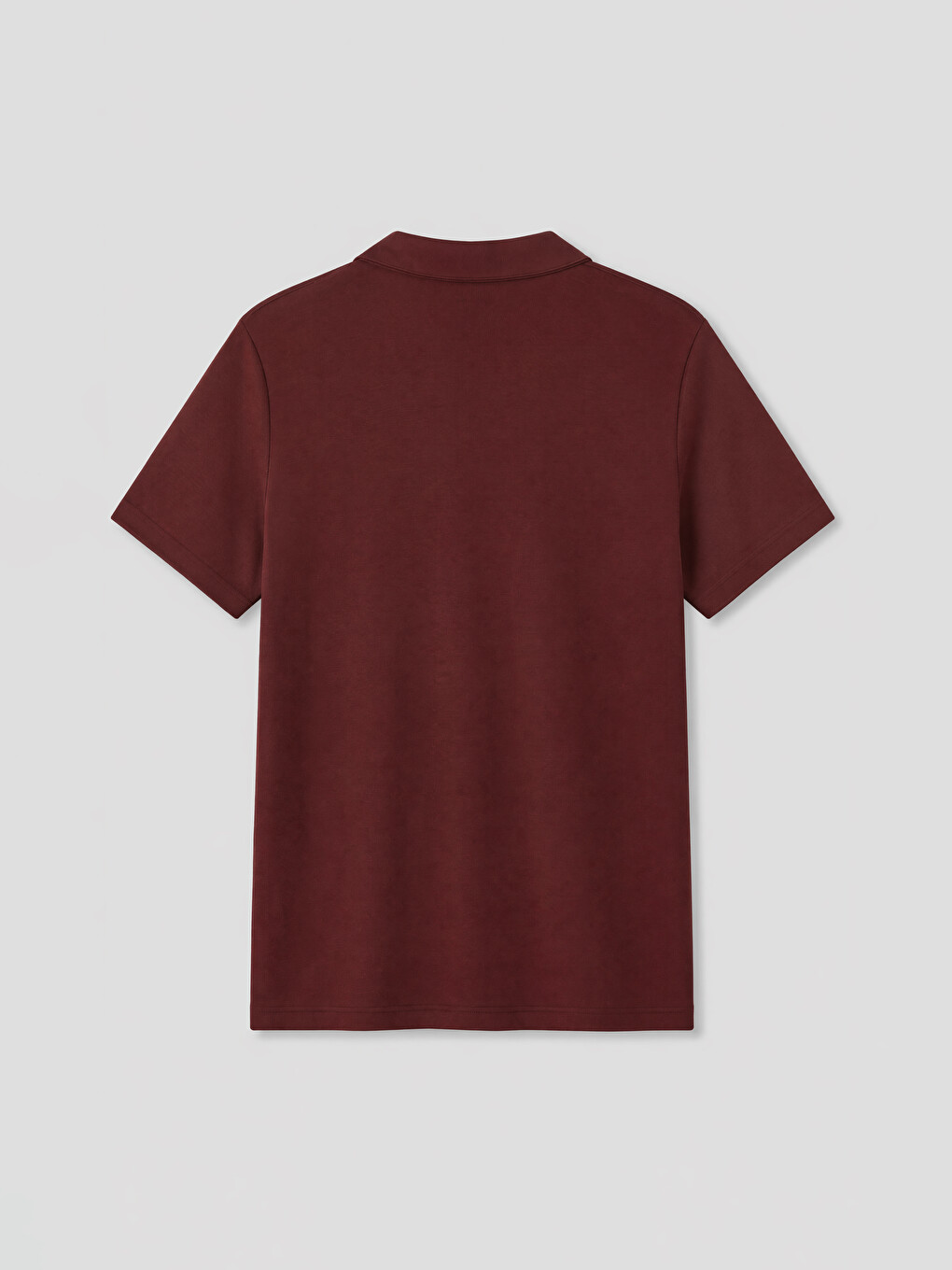 Bordo Polo Yaka Erkek Tişört-1
