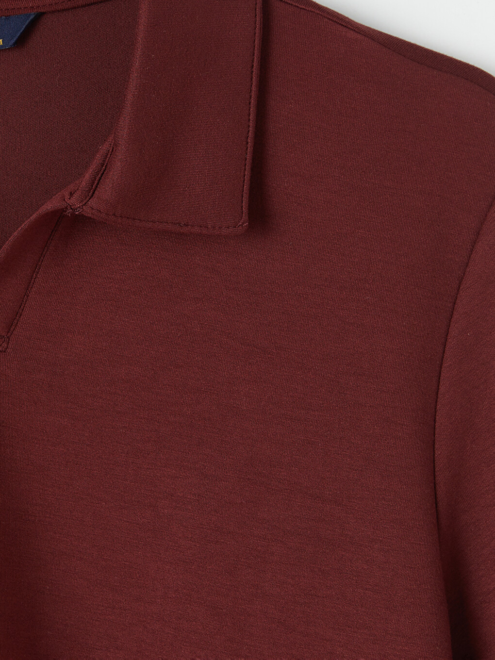 Bordo Polo Yaka Erkek Tişört-2