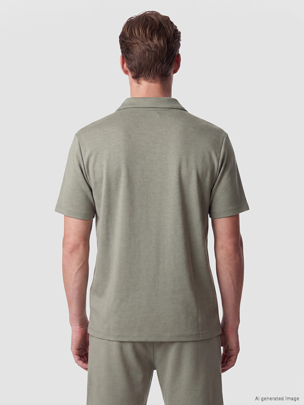 Polo Collar Men's T-shirt-3