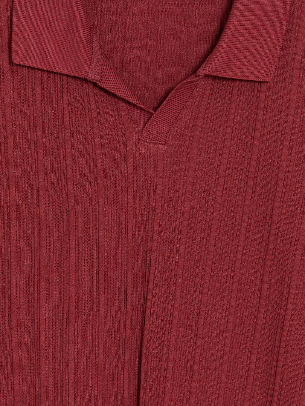 Bordo Polo Yaka Erkek Tişört-1