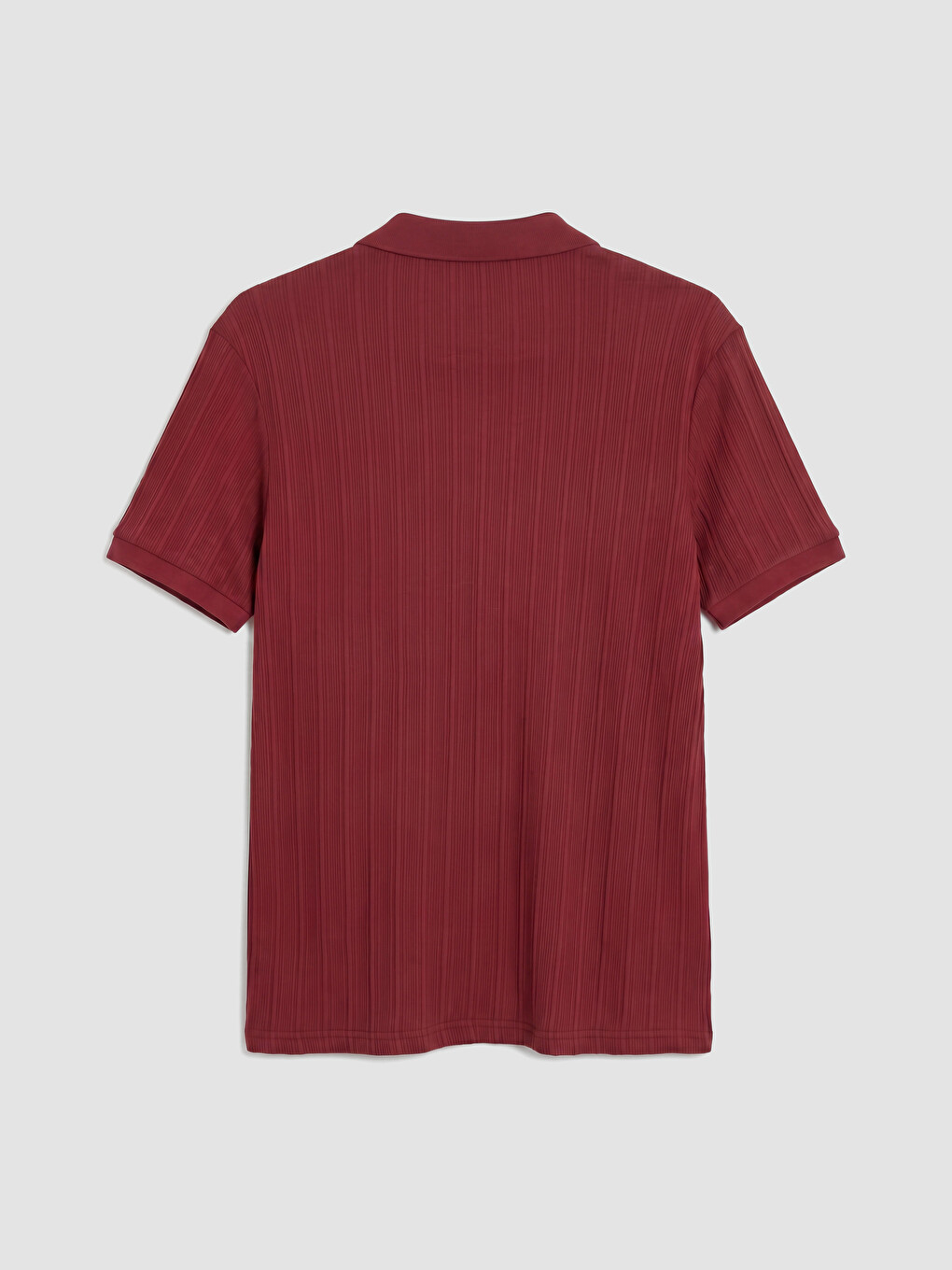 Bordo Polo Yaka Erkek Tişört-2