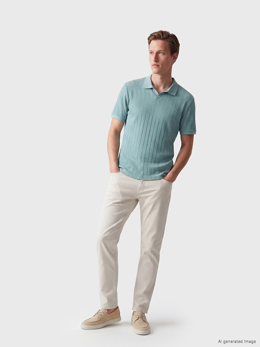 Polo Collar Men's T-Shirt-1