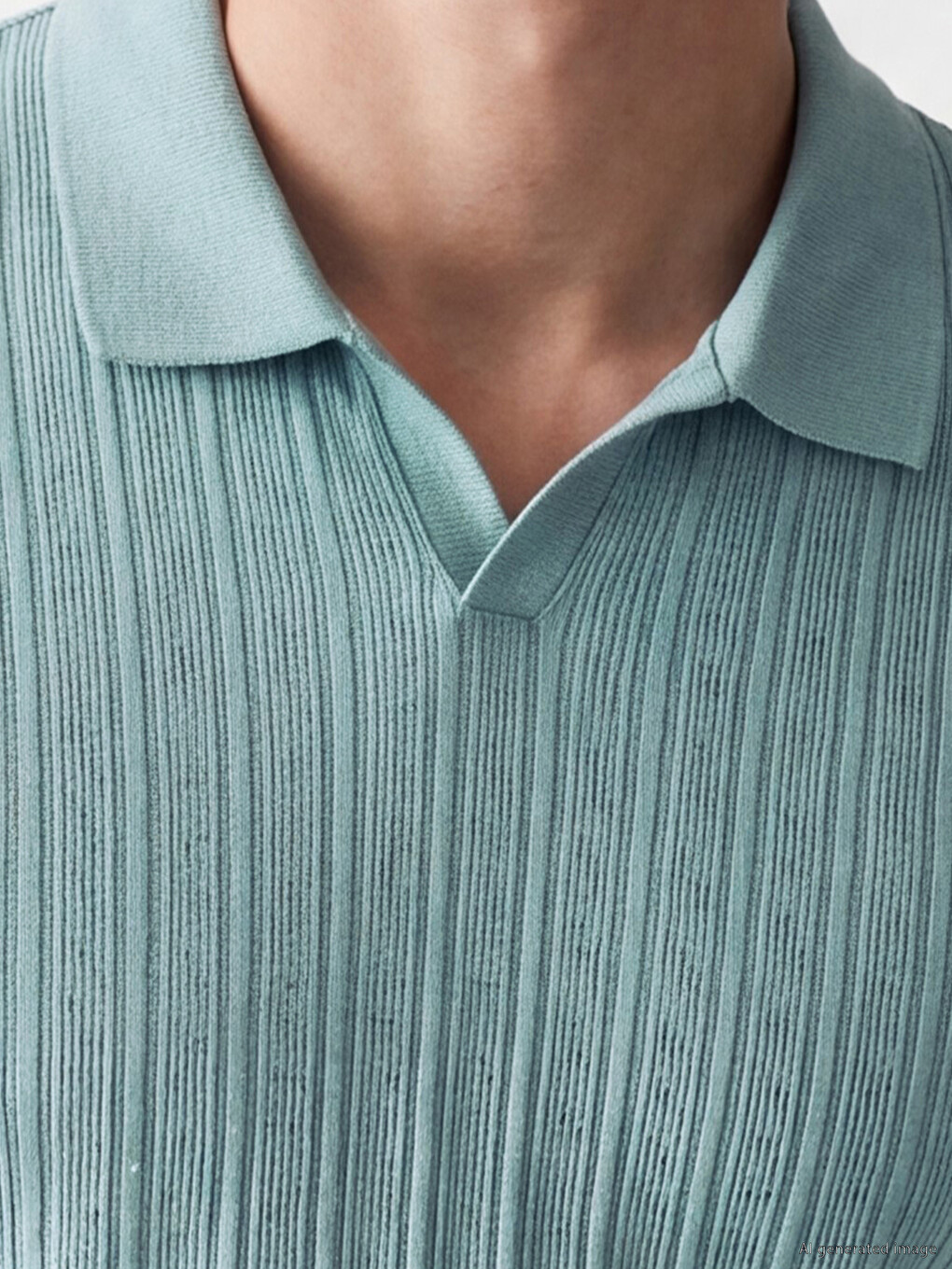 Polo Collar Men's T-Shirt-2