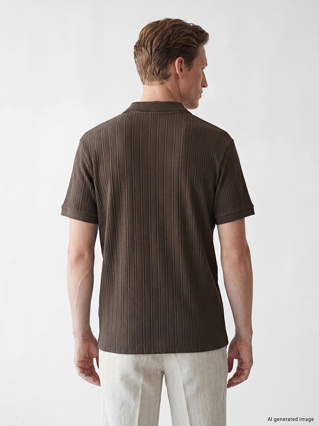 Polo Collar Men's T-shirt-3