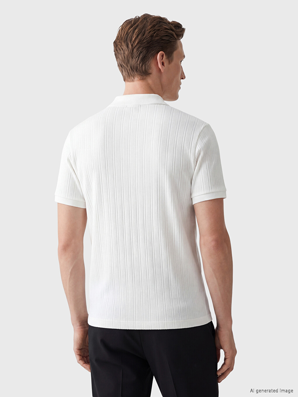 Polo Collar Men's T-Shirt-3