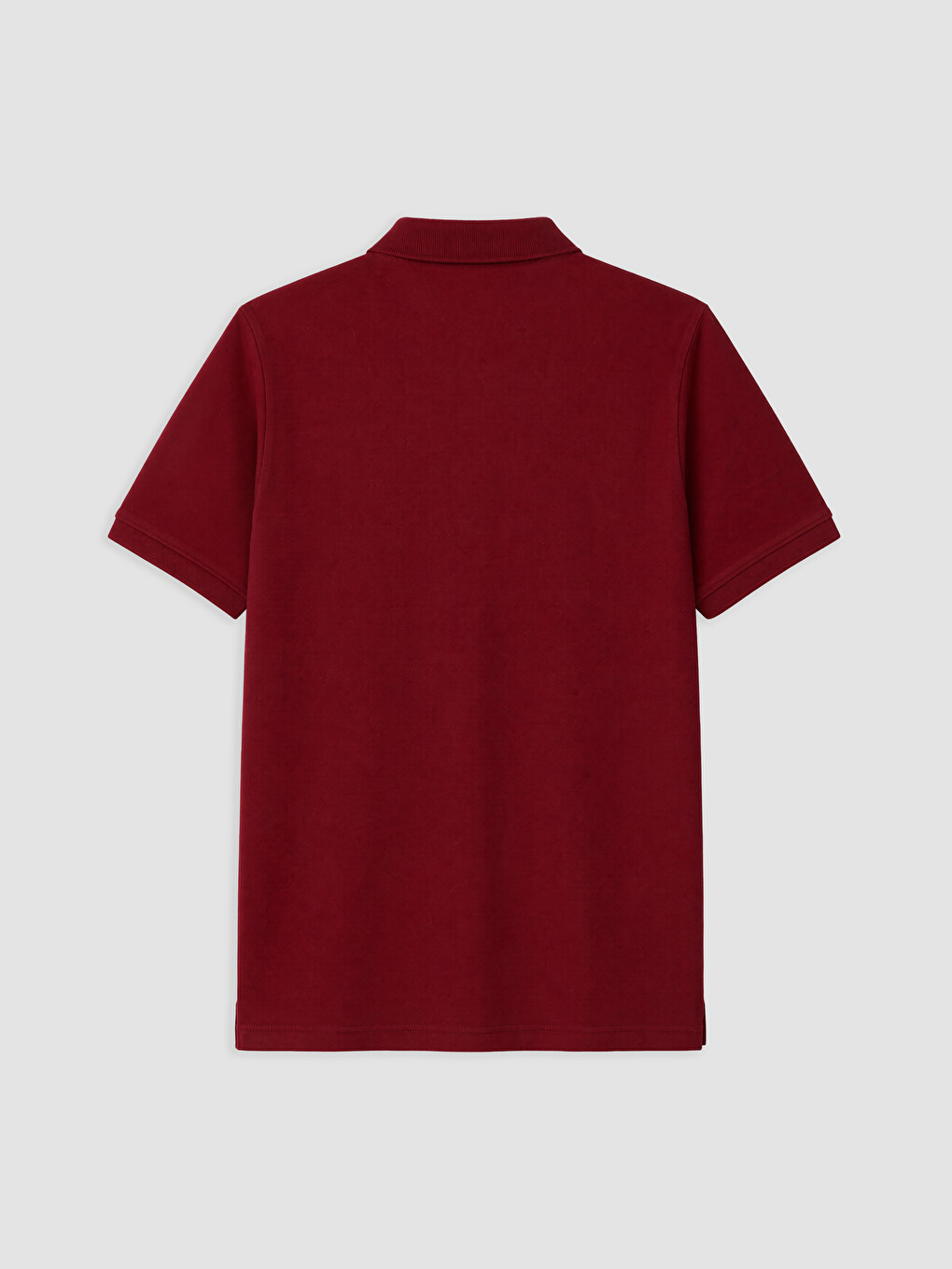 Kırmızı Polo Yaka Pike Erkek Tişört-5