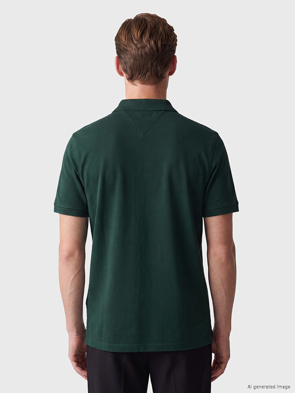 Petrol Polo Yaka Pike Erkek Tişört-3