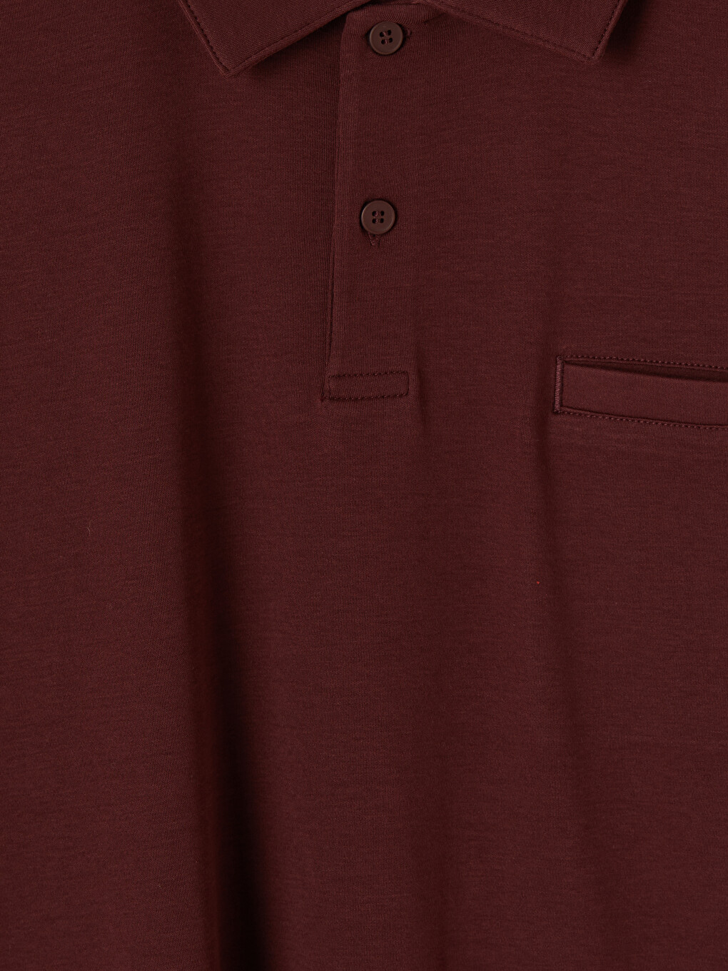 Bordo Polo Yaka Erkek Tişört-2