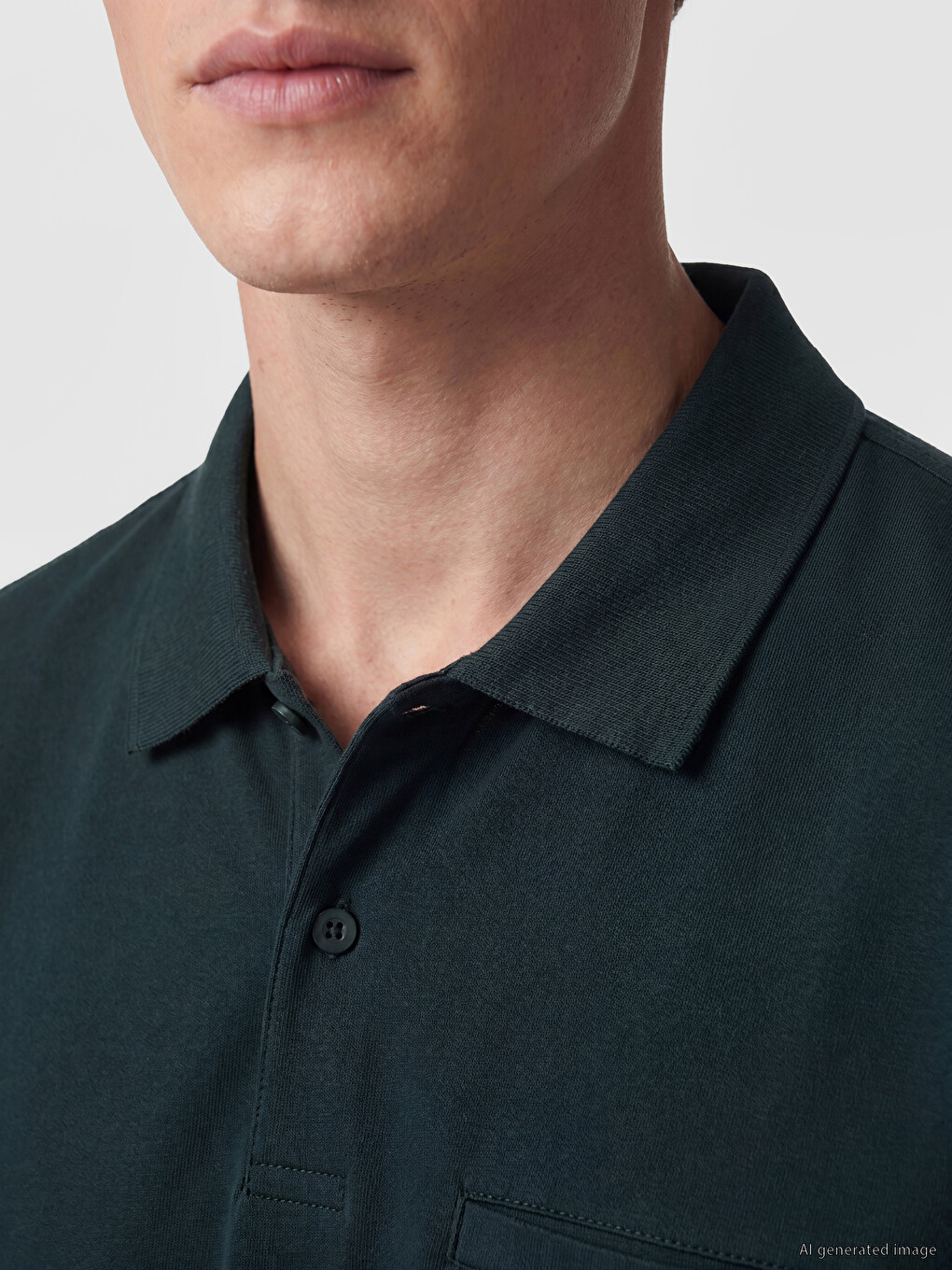 Polo Collar Men's T-Shirt-2