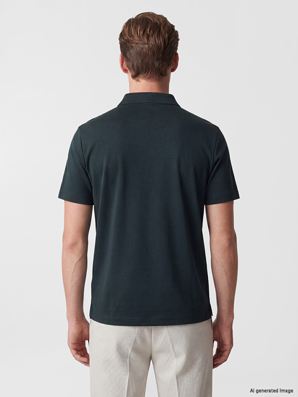 Polo Collar Men's T-Shirt-3