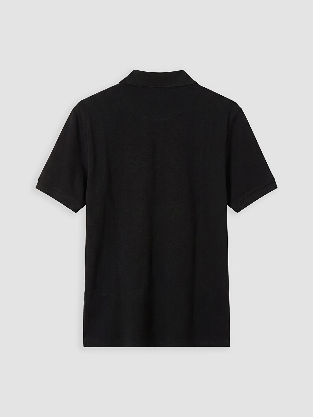 Siyah Polo Yaka Erkek Tişört-1