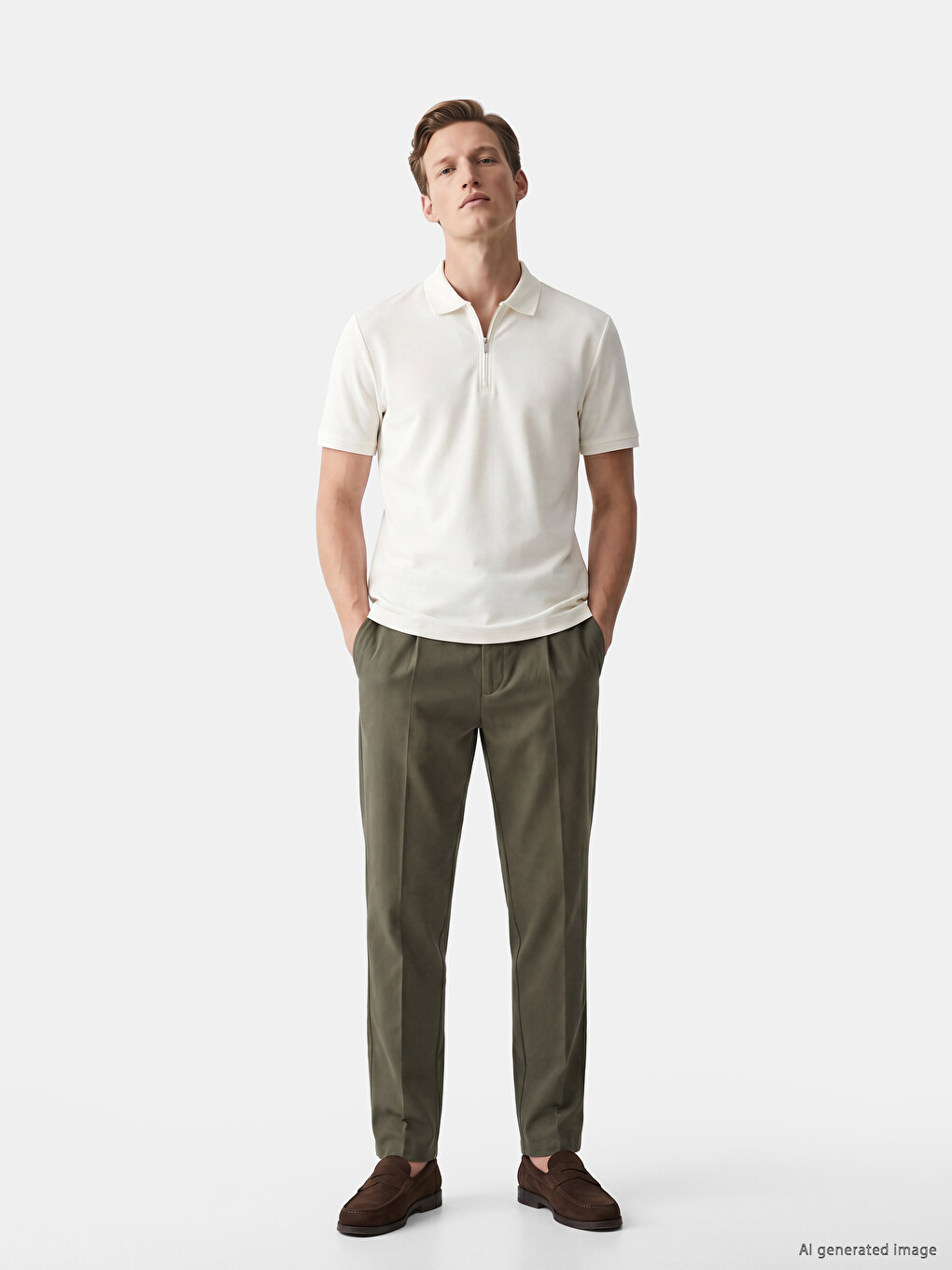 Polo Collar Men's T-Shirt-1