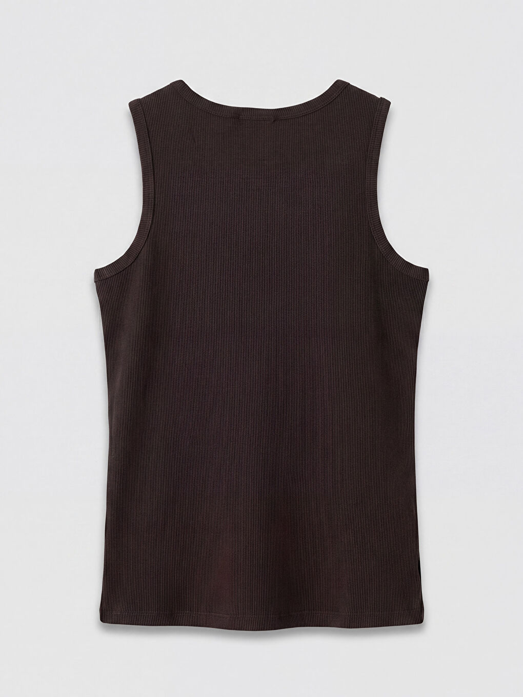 Kahverengi Bisiklet Yaka Kadın Atlet-1