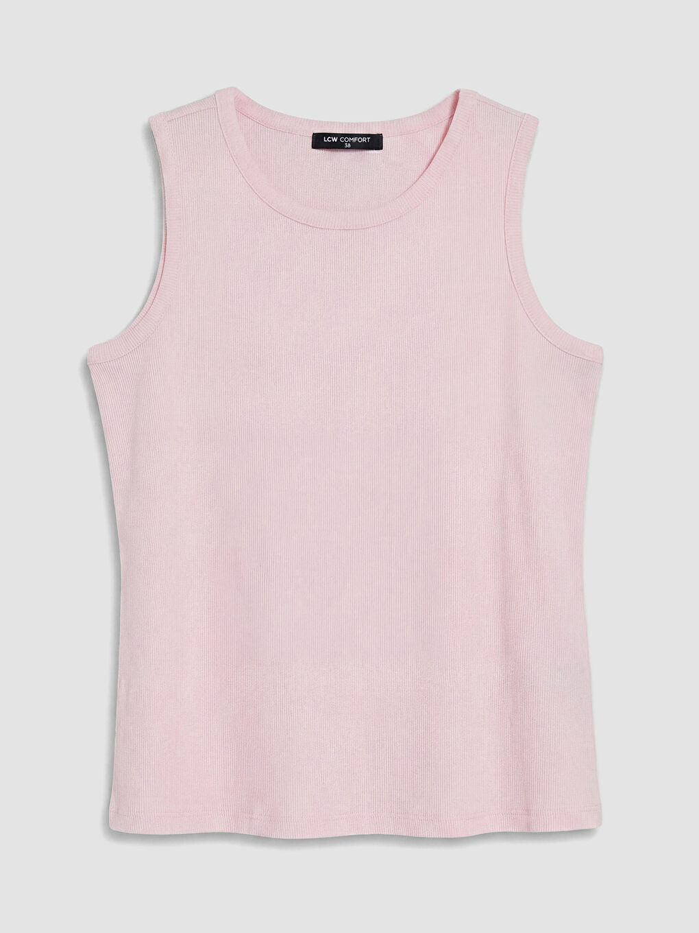 Pembe Bisiklet Yaka Kadın Atlet