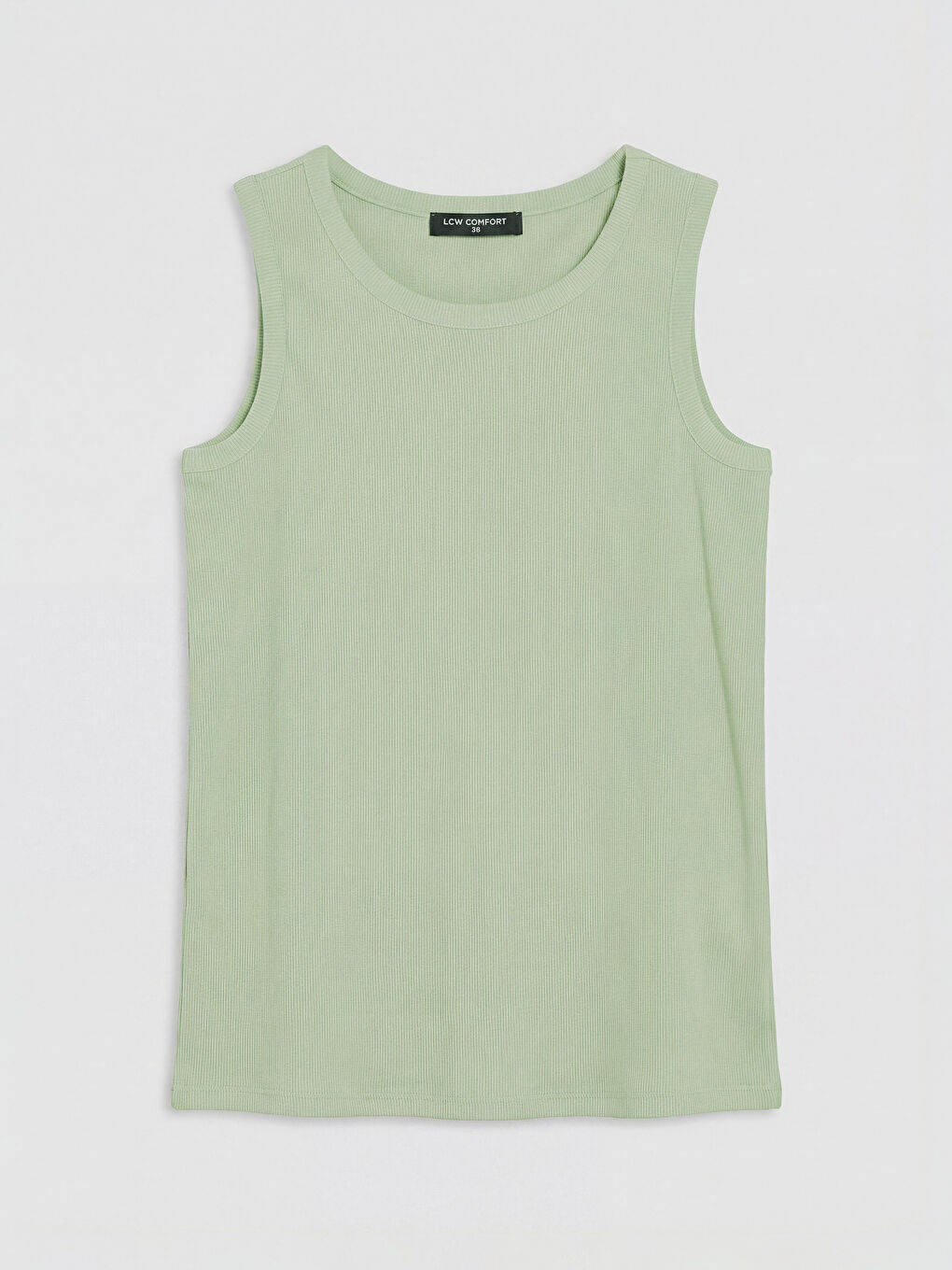 Yeşil Bisiklet Yaka Kadın Atlet