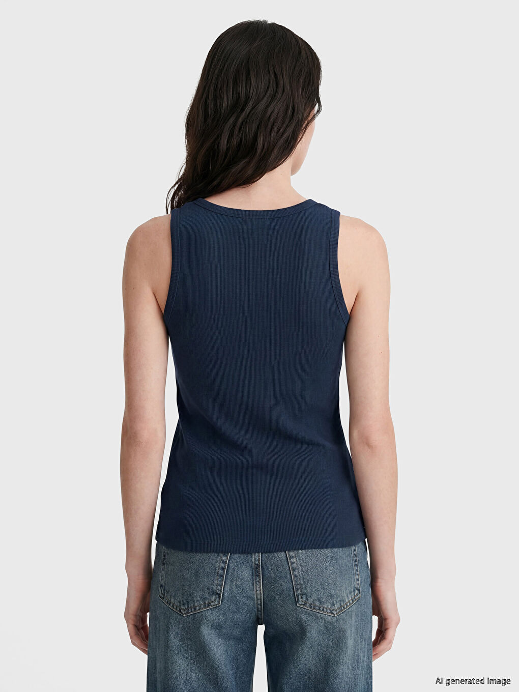 Crew Neck Women's Tank Top-2