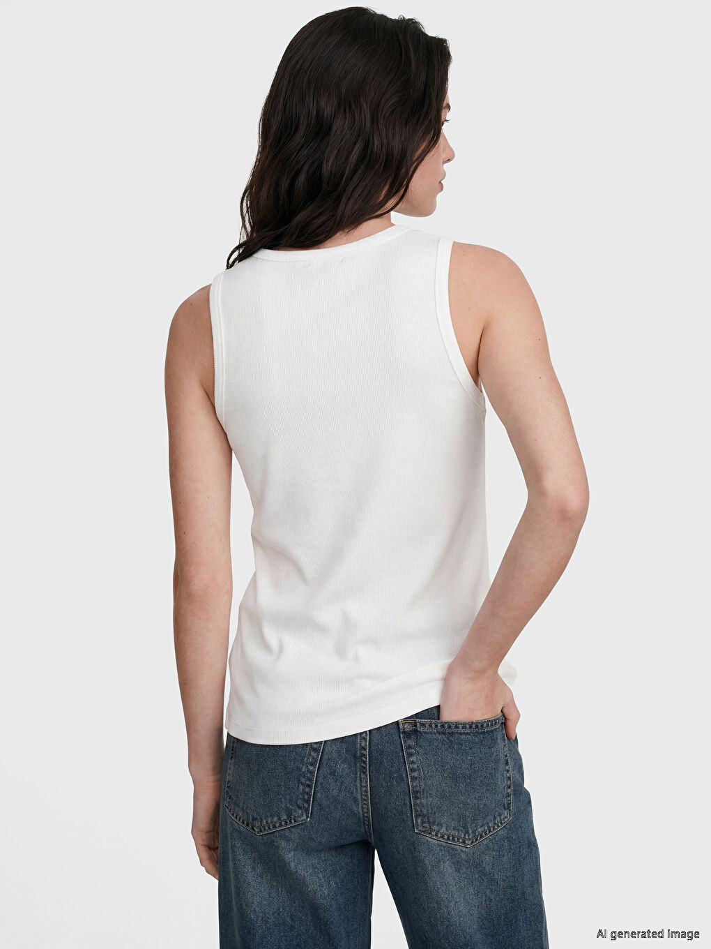 Crew Neck Women's Tank Top-2