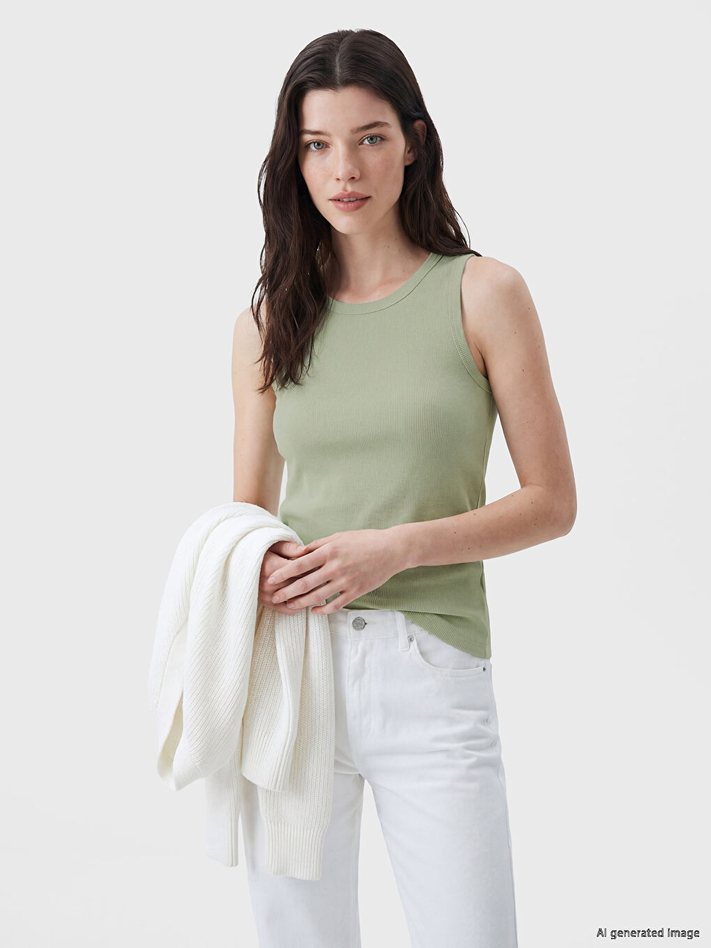 Crew Neck Women's Tank Top