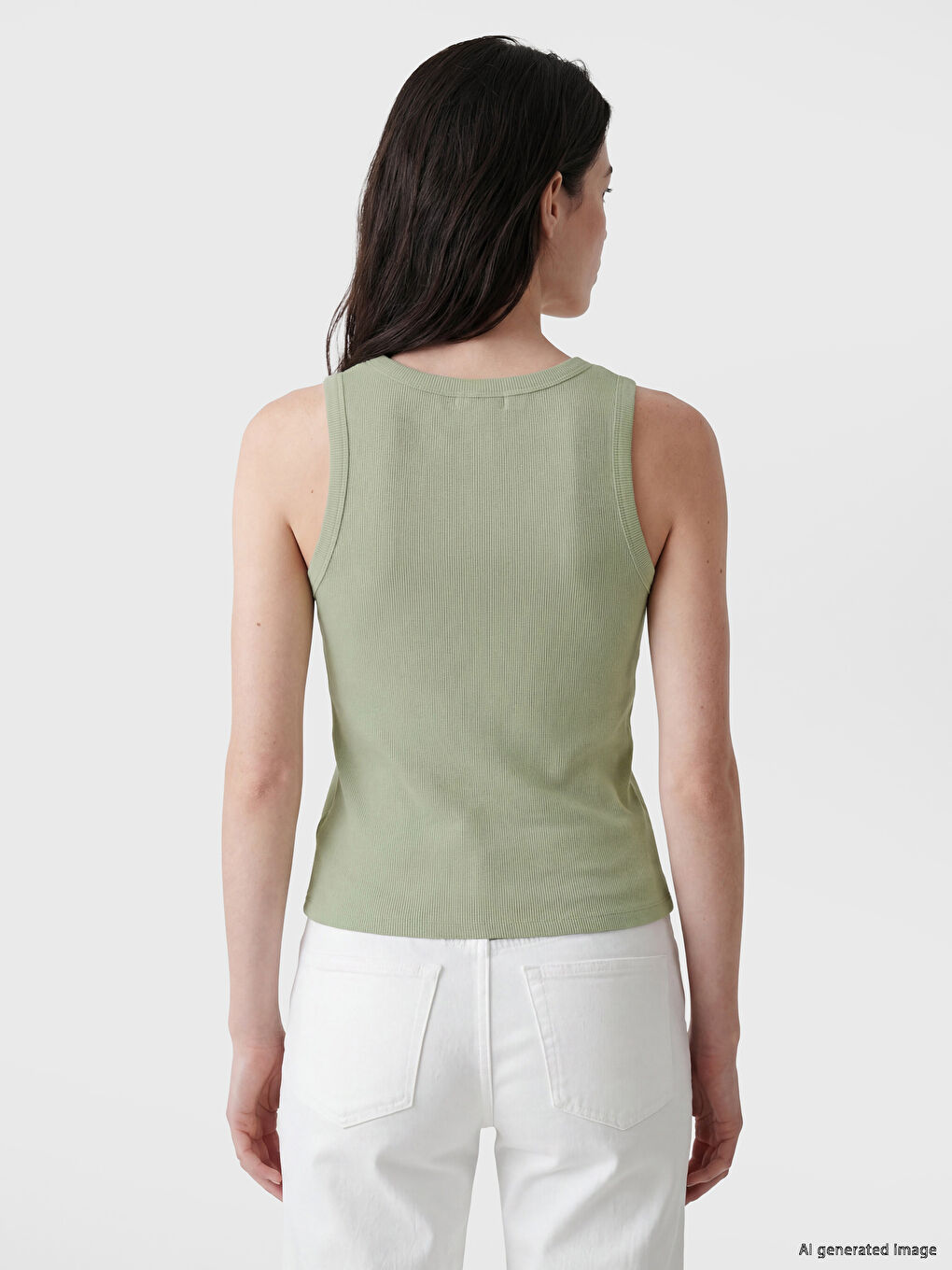 Crew Neck Women's Tank Top-2