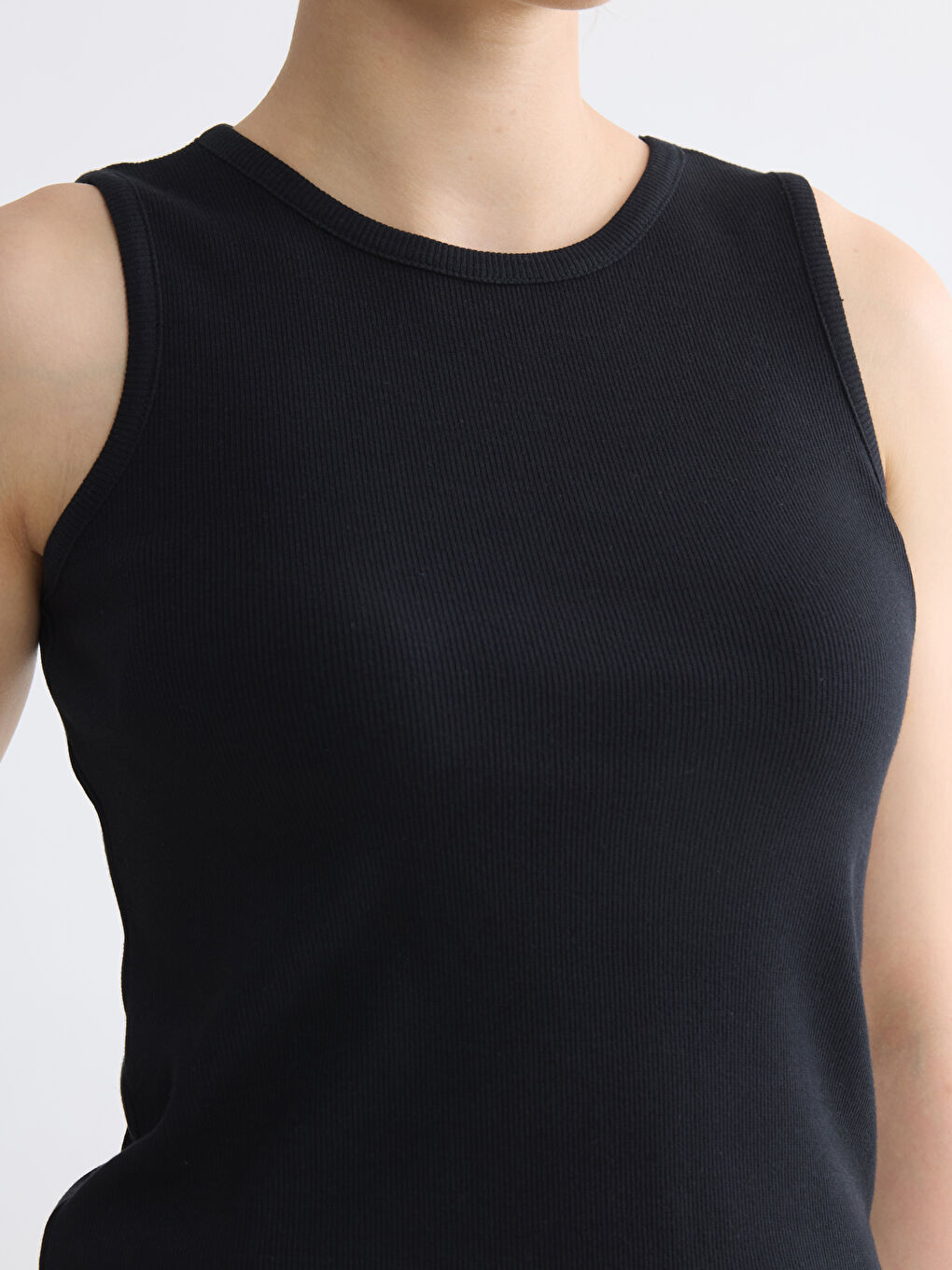 Crew Neck Women's Tank Top-2