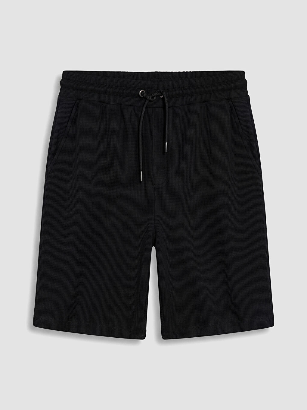 Siyah Regular Fit Erkek Şort
