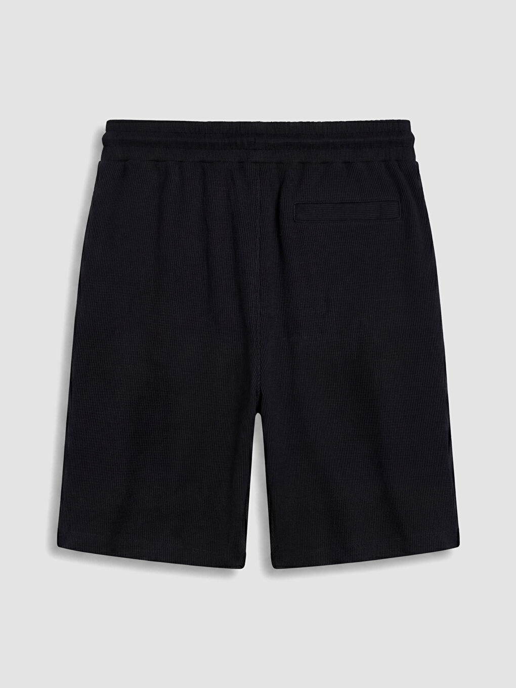 Siyah Regular Fit Erkek Şort-2