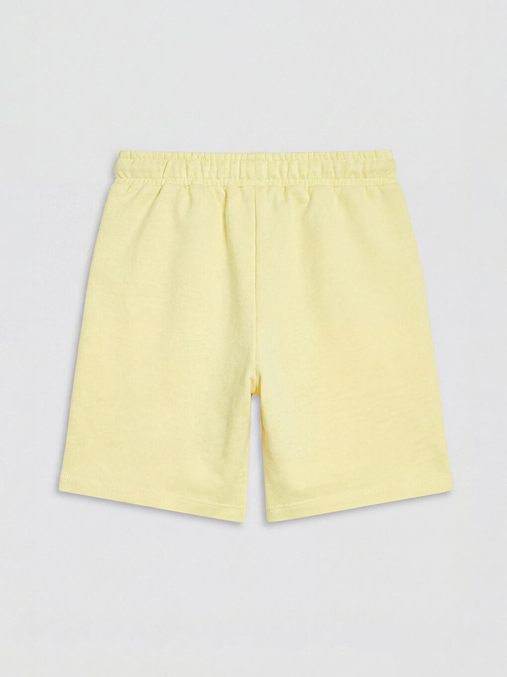 Sarı Beli Lastikli Baskılı Erkek Çocuk Şort-1