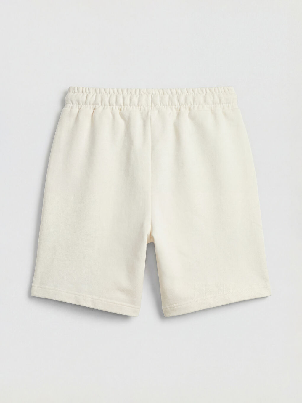 Bej Beli Lastikli Baskılı Erkek Çocuk Şort-1