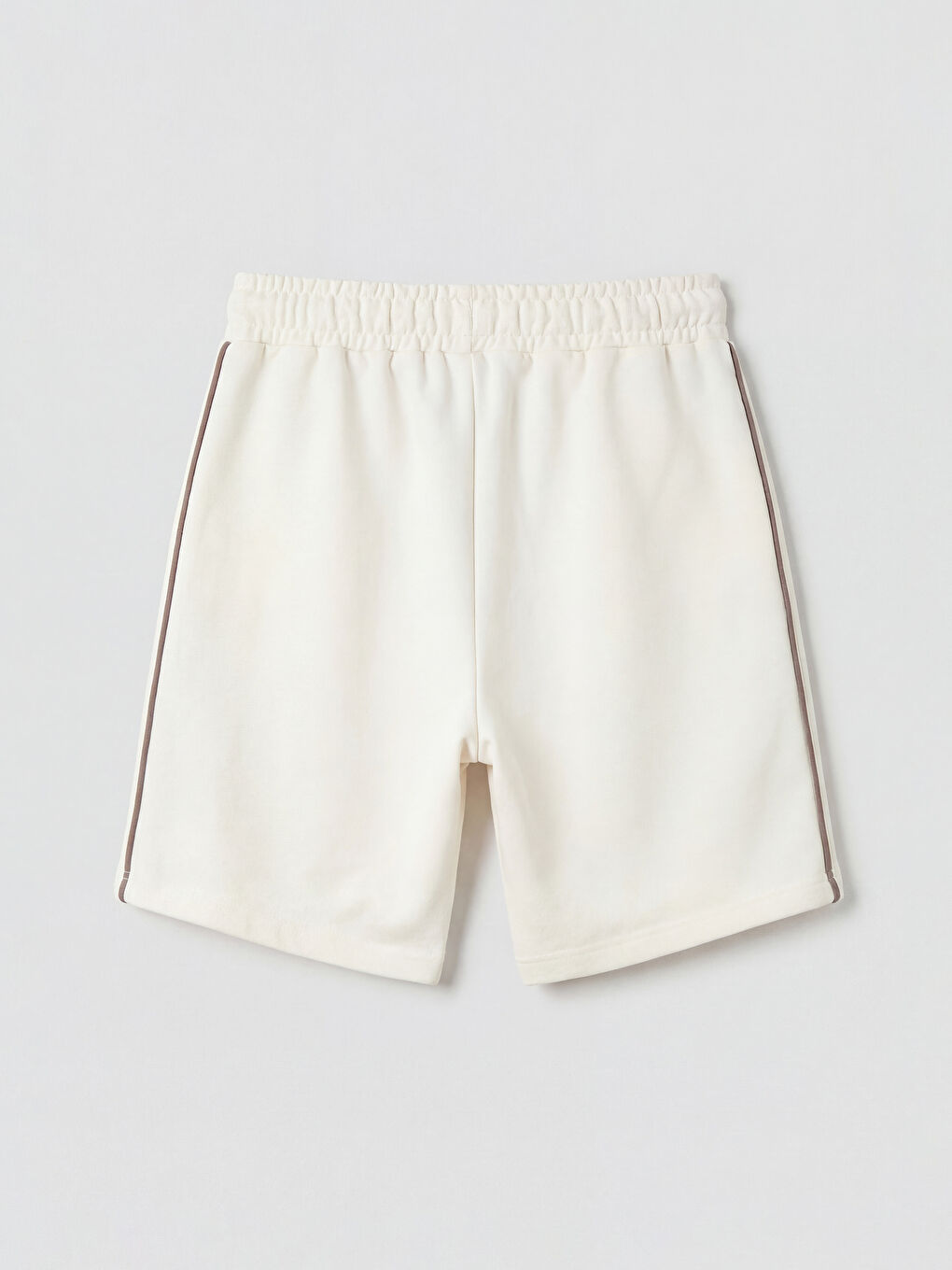Bej Beli Lastikli Erkek Çocuk Şort 2'li-2