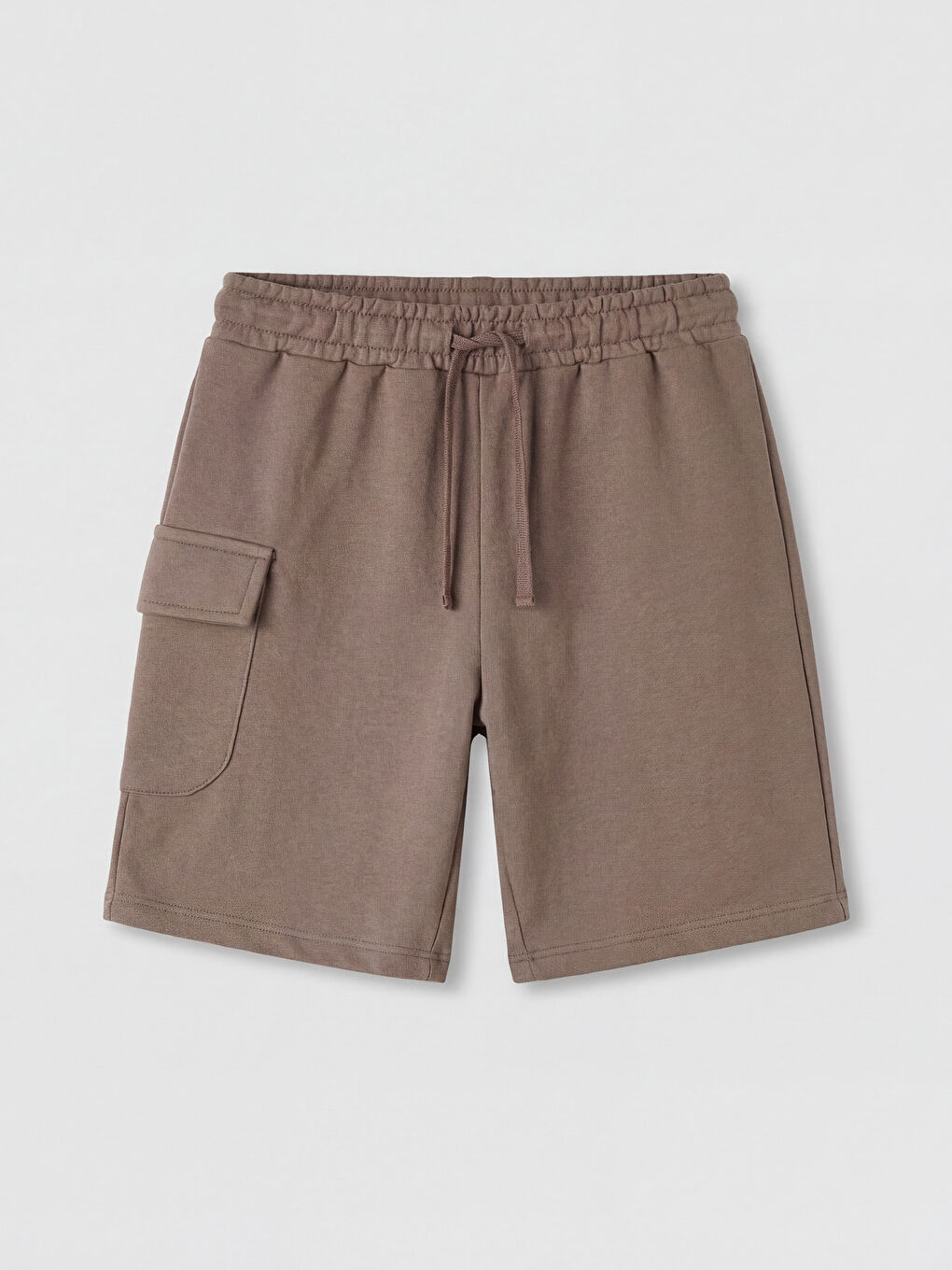 Bej Beli Lastikli Erkek Çocuk Şort 2'li-3