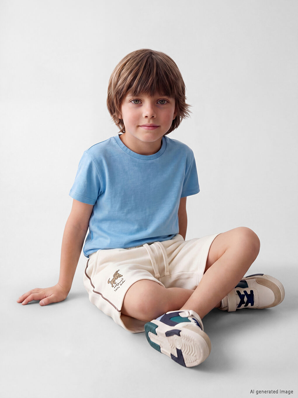 Elastic Waist Boys' Shorts 2 Pack-3