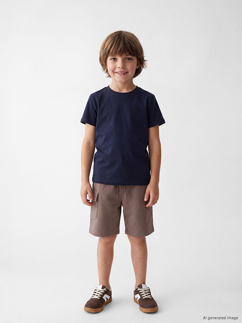 Elastic Waist Boys' Shorts 2 Pack-4
