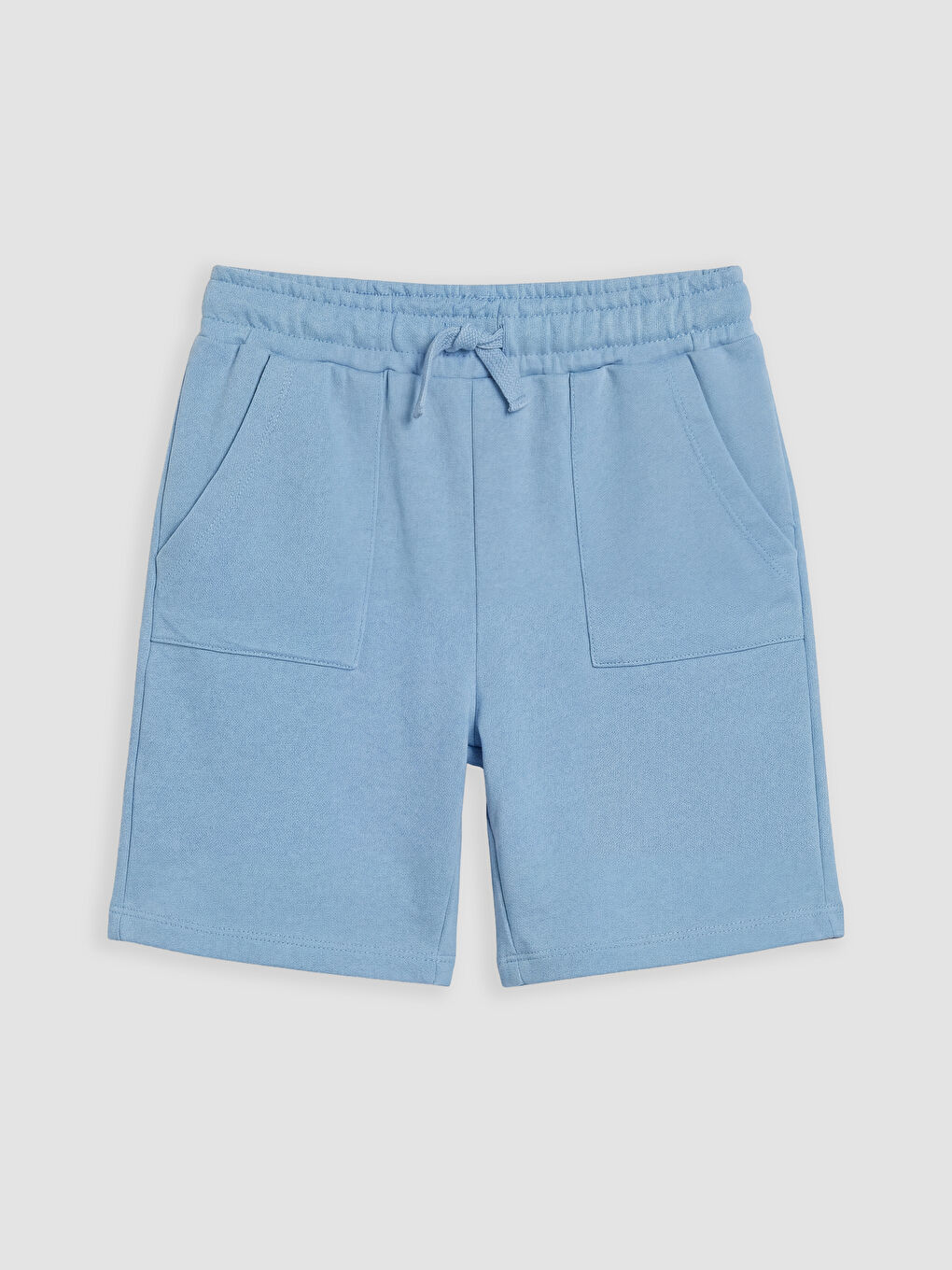 Mavi Beli Lastikli ve Bağcıklı Erkek Çocuk Şort