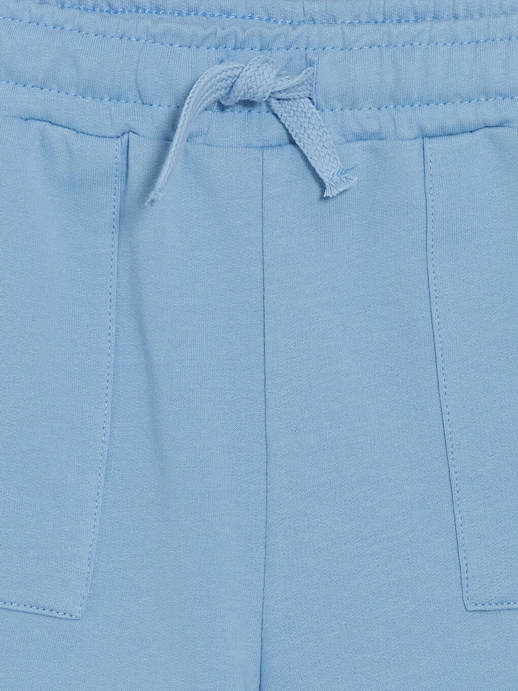 Mavi Beli Lastikli ve Bağcıklı Erkek Çocuk Şort-2