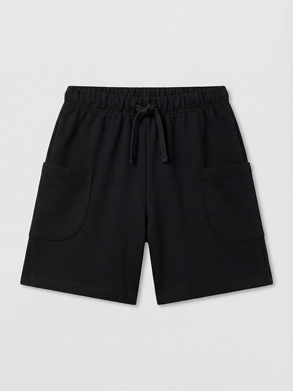 Siyah Erkek Çocuk Yandan Cepli Şort