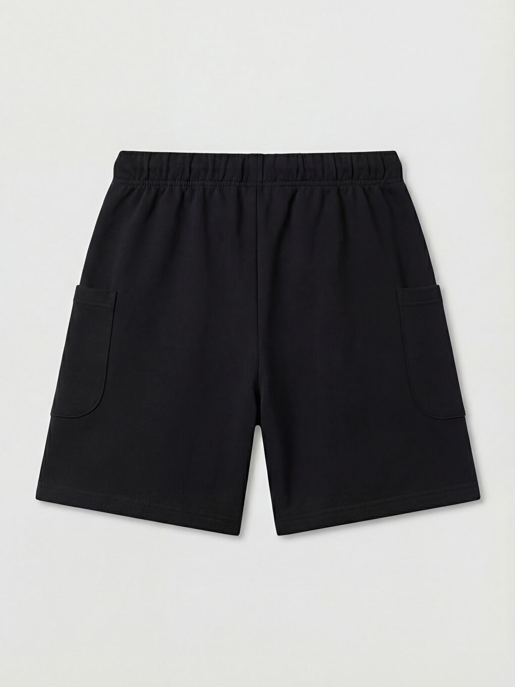 Siyah Erkek Çocuk Yandan Cepli Şort-1