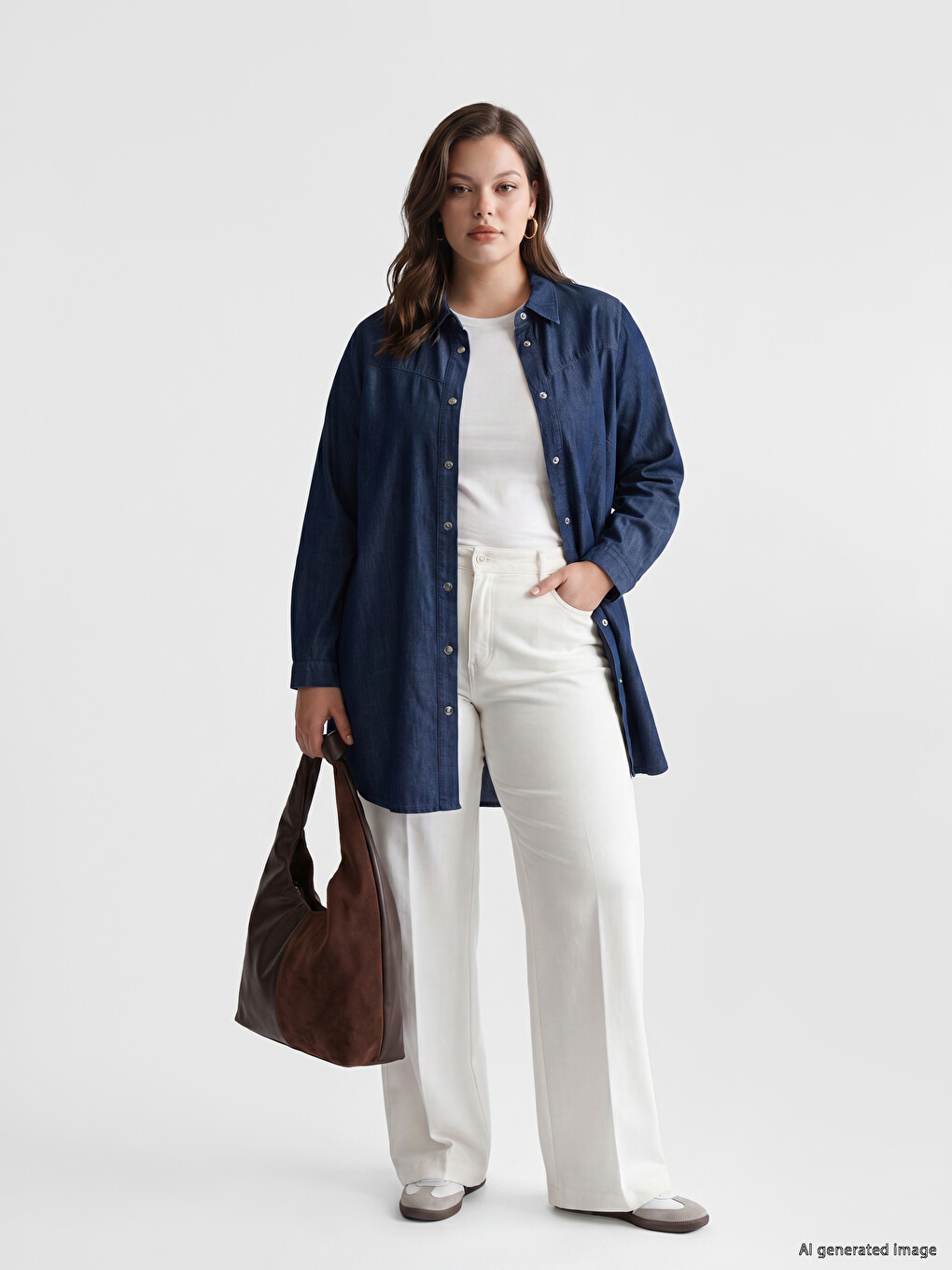 Women's Jean Shirt Tunic-1