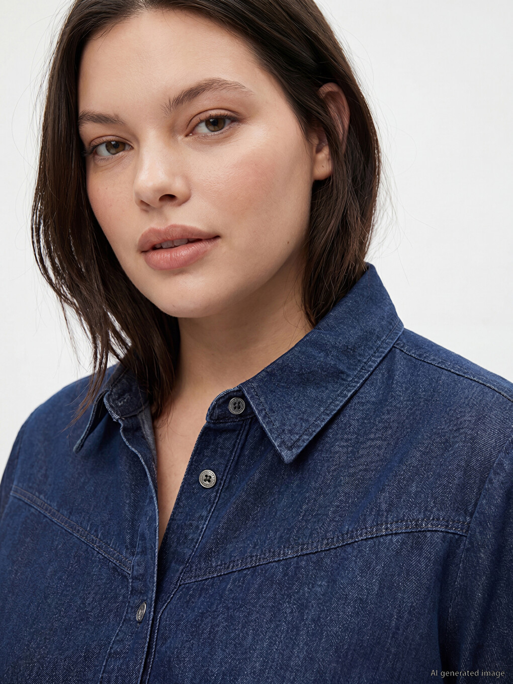 Women's Jean Shirt Tunic-2
