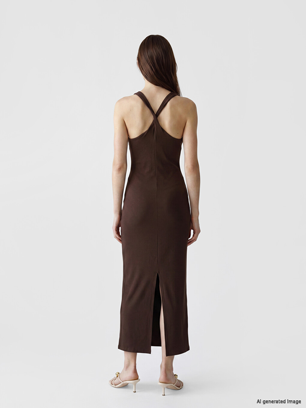 Halter Neck Bodycon Dress-3