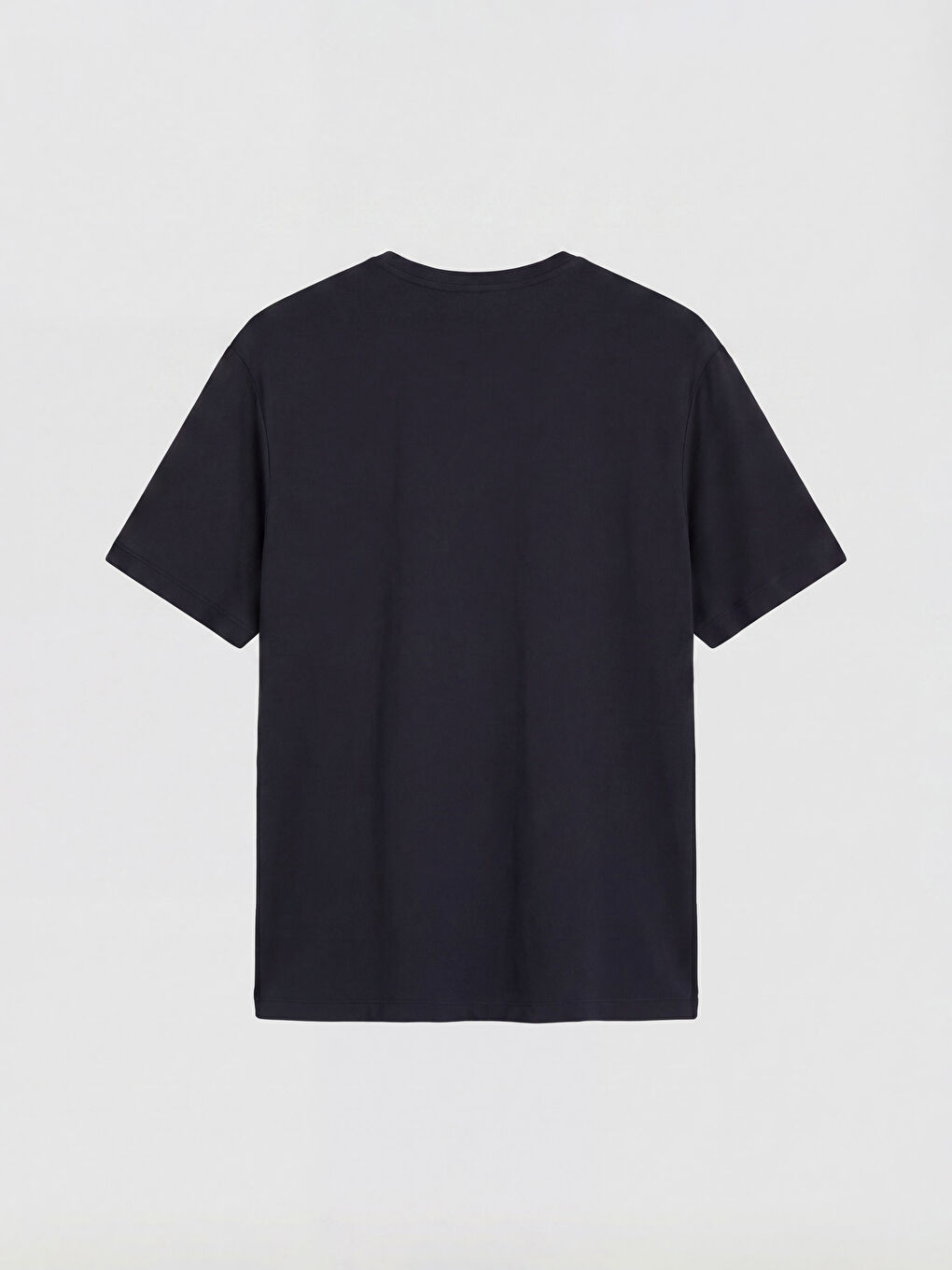 Siyah Regular Fit Modal Erkek Tişört-1