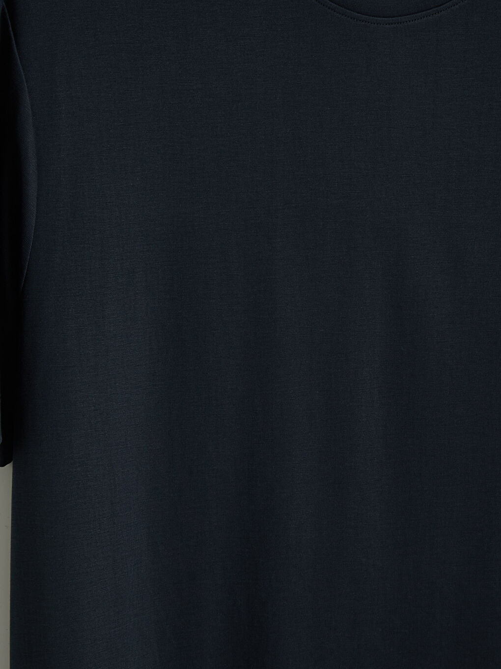 Siyah Regular Fit Modal Erkek Tişört-2