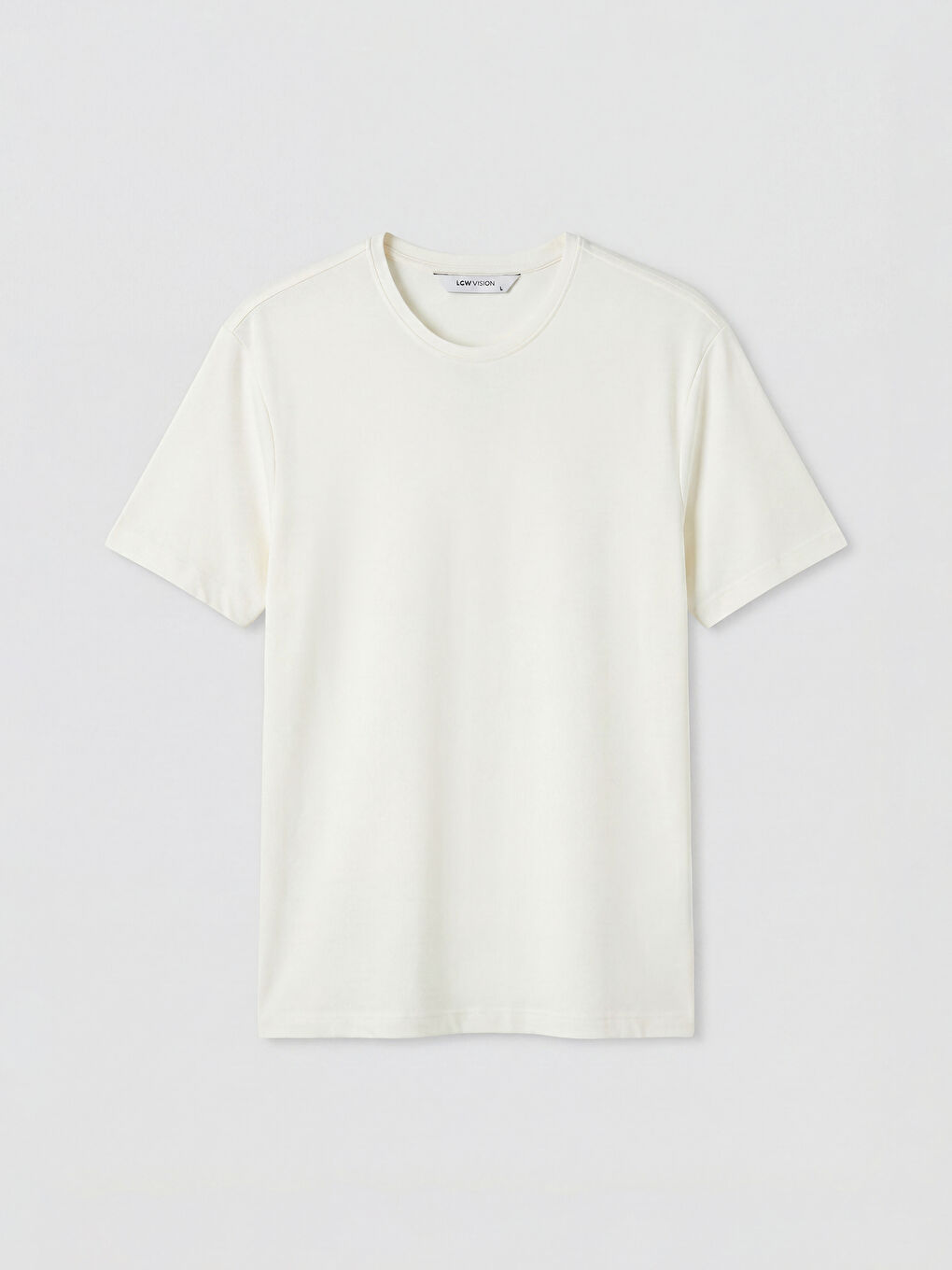 Beyaz Regular Fit Modal Erkek Tişört