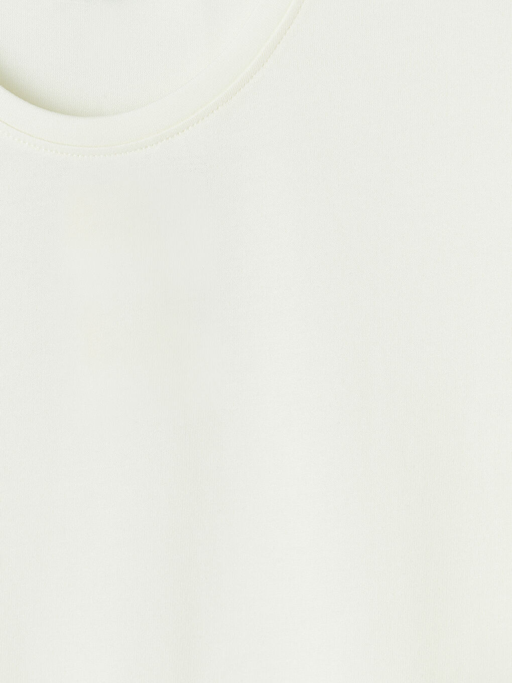 Beyaz Regular Fit Modal Erkek Tişört-2