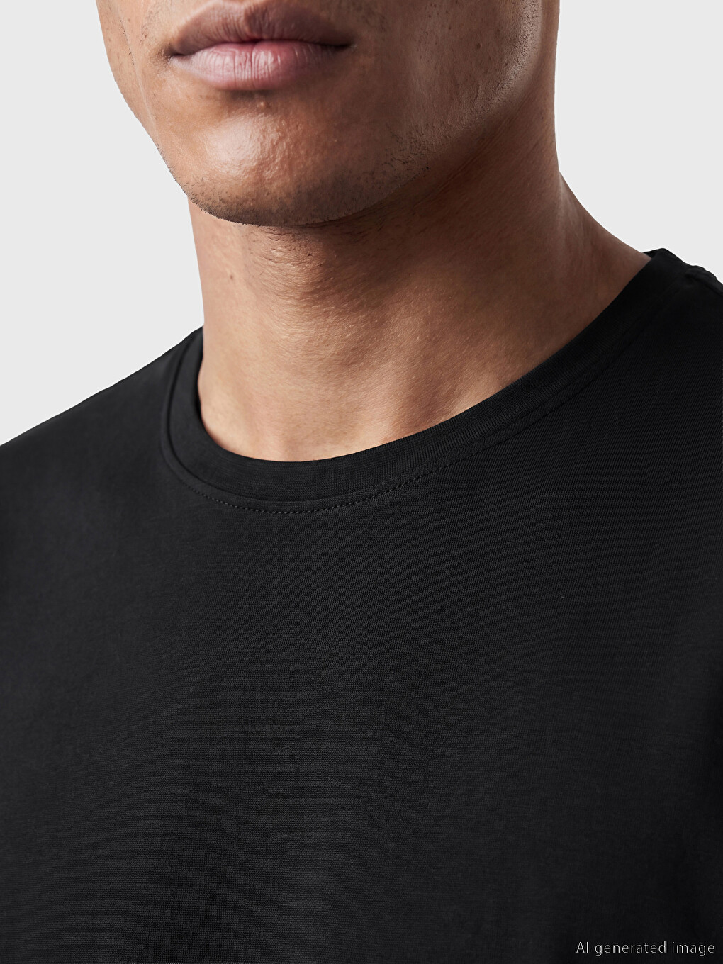 Regular Fit Modal Men's T-shirt-5