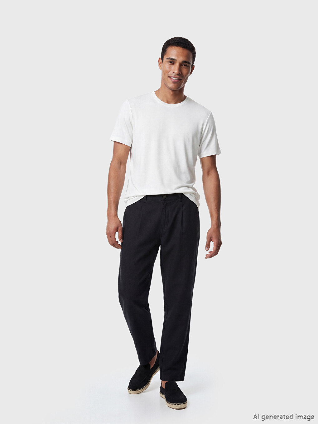 Regular Fit Modal Men's T-shirt-3